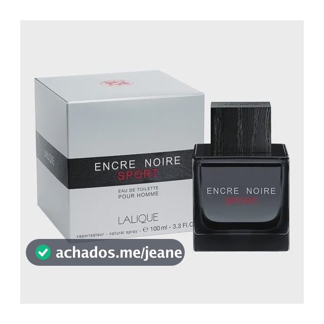 Perfume Lalique Encre Noire Sport Eau De Toilette Amadeirado 100ml