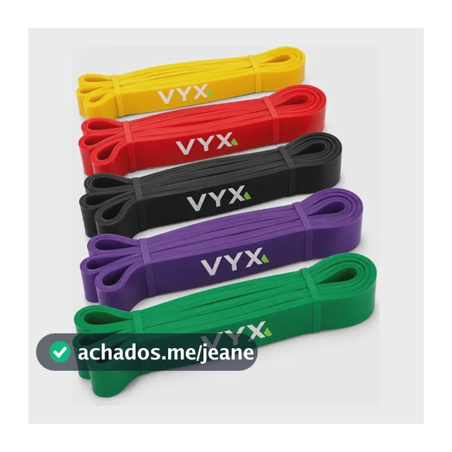 Kit Super Band 5 Intensidades VYX Para Treino e Fitness