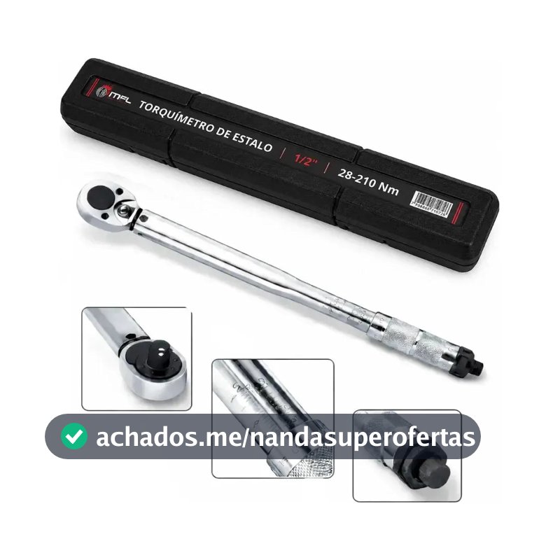 Torquimetro De Estalo 1/2 Pol 2.8 A 21kg Crv Reversível MFL