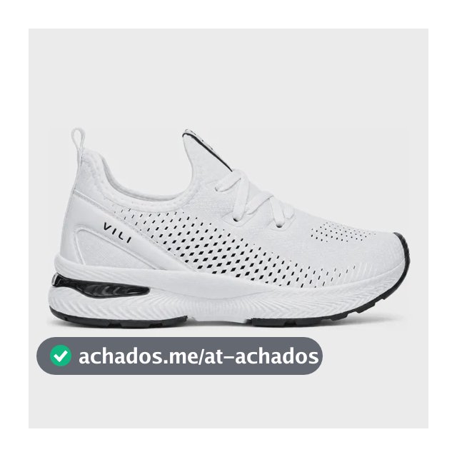 Tênis Branco Feminino Vili Para Caminhada Academia Treino