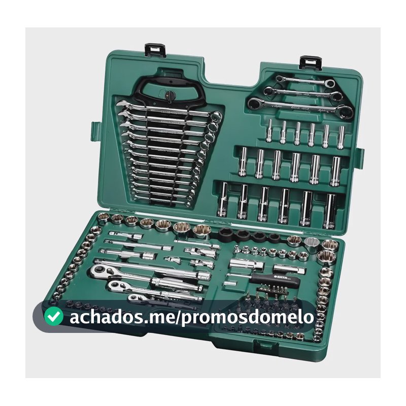 Jogo Ferramentas 150pc C/maleta Crv Sata - Sto9510l Cromo Vanádio