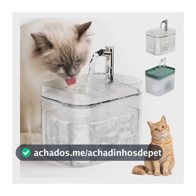 Bebedouro Água Para Gatos E Cães 1,5l-anti-cálculo-portátil 5 Transparente