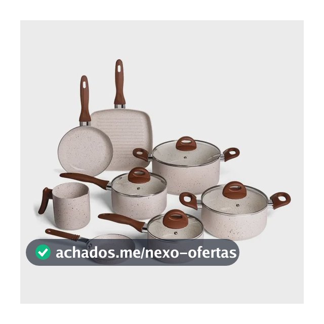 Conj de Panelas 8 Peças Ceramic Life Smart Plus Vanilla - Brinox