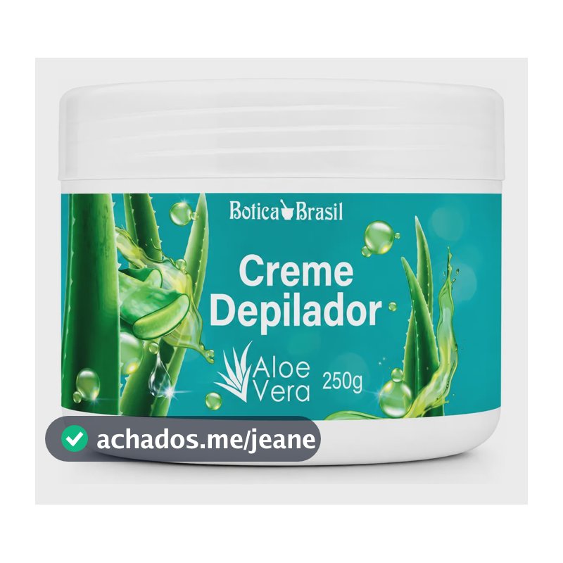 Creme Depilatório Corporal Aloe Vera 250g Botica Brasil Normal