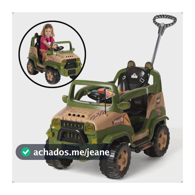 Carrinho De Passeio Infantil Com Pedal Empurrador Jipe Diipi Andador Carrinho Pedal Selva Savana