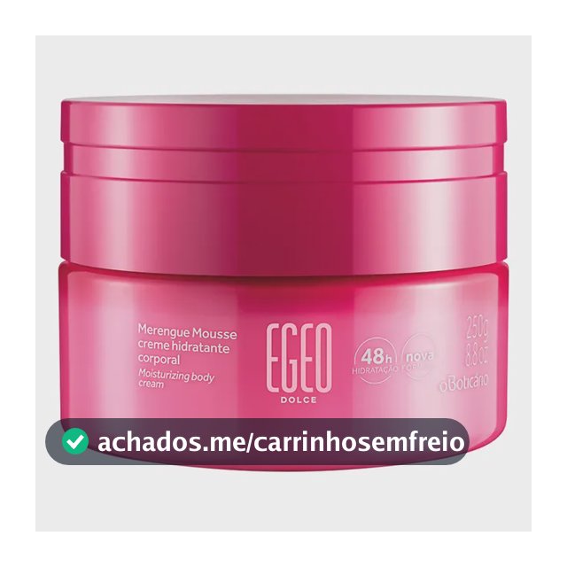 Egeo Dolce Merengue Mousse Hidratante Desodorante Corporal 250g