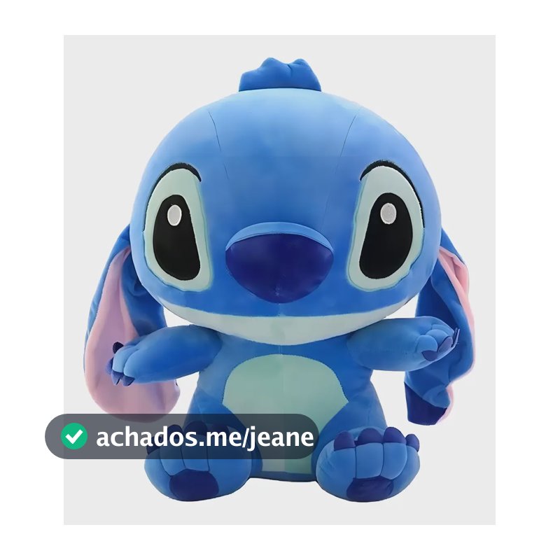 Pelúcia Stitch Lilo de 50cm, Grande e Hipoalergênica