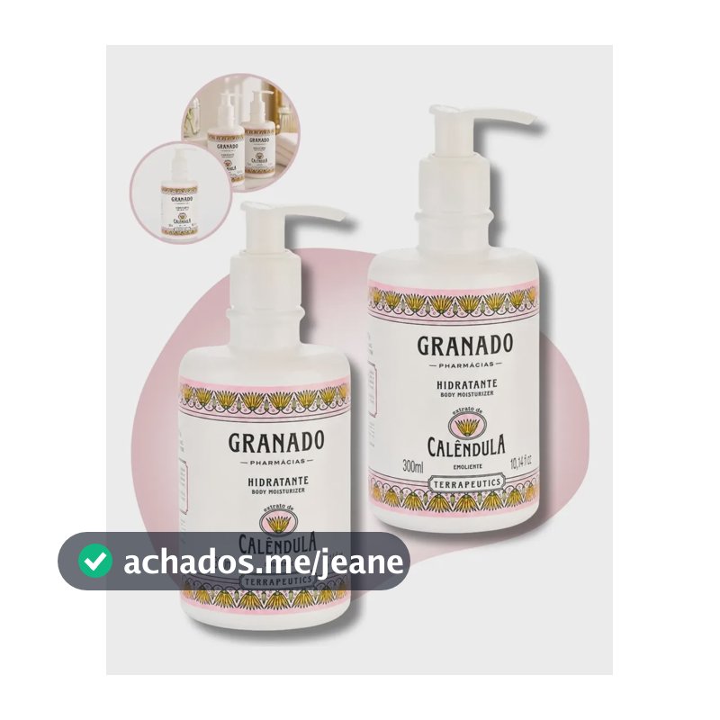 Kit 2 Hidratantes Mãos Corpos Calêndula Granado Terrapeutics Calêndula