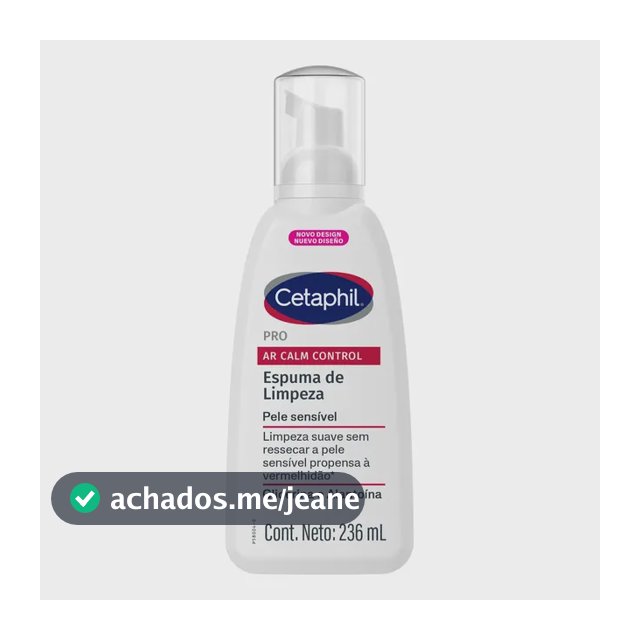 Cetaphil Pro AR Calm Control Espuma de Limpeza Facial para Pele Sensível 236ml