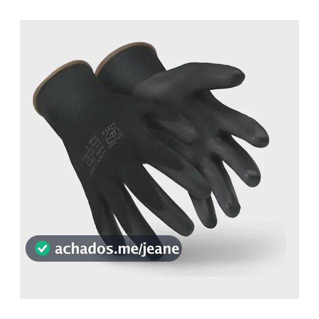 Kit 2 Pares Luvas Segurança Proteção Poliuretano Multiuso
