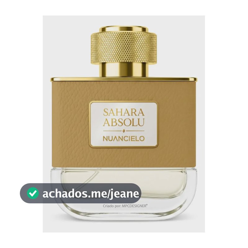 Perfume Sahara Absolu Nuancielo 100ml Compartilhável Surreal