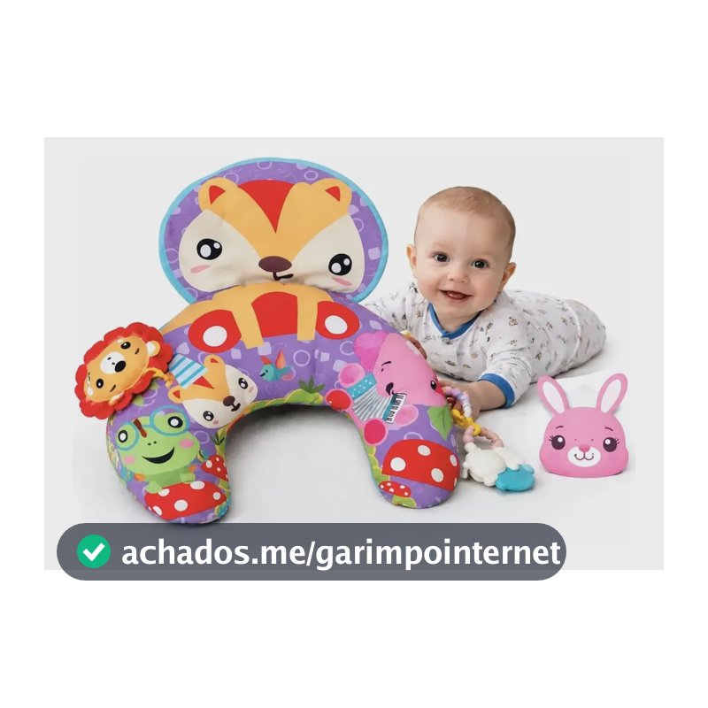 Brinquedo Interativo Bebê Sensorial Tummy Time Almofada