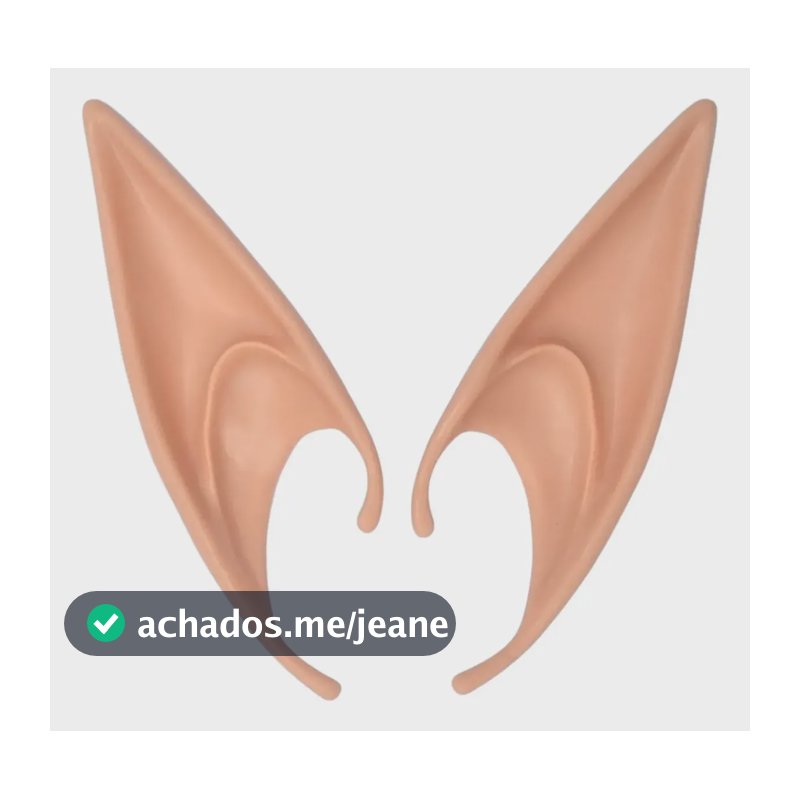 Orelhas De Elfo Latex Fantasia Fadas - Cosplay