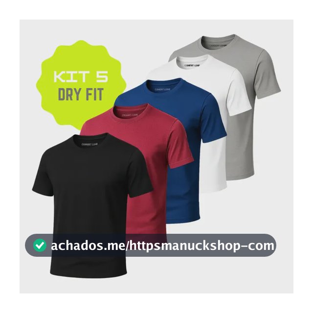 Kit 5 Camisa Masculina Termica Academia Dry Fit Malha Fria
