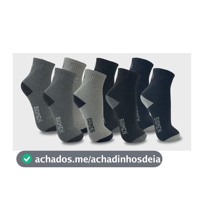 Kit 12 Pares Meia Cano Longo Masculina Escuras Escuras Variadas 37-44
