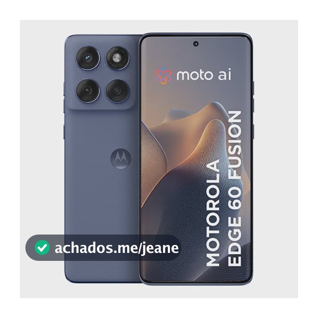 Smartphone Motorola Edge 60 Fusion 5g - 256gb 8gb Ram+8gb Ram Boost, 50mp Sony Ai Camera Ip68 Nfc - Cinza Vegan Leather