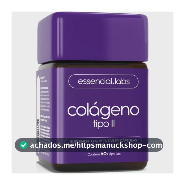COLÁGENO TIPO 2 com 45mg - Fórmula Exclusiva com Máxima Concentração e Biodisponibilidade - 60 Cápsulas