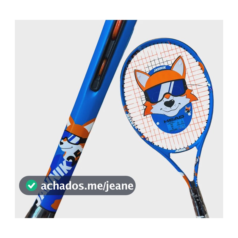 Raquete Tênis Head Junior Jannik Sinner New 2026 C/ Capinha Azul 25 00 25