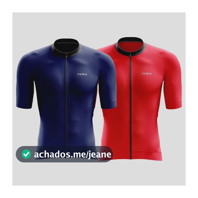 Kit 2 Camisa Masculina Premium Ciclismo Zíper Total Bike Mtb Marinho/vermelho G