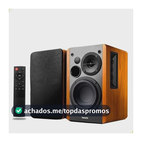 Monitor de Áudio Ativo Tomate MTS-2026 Bluetooth para Home Studio 100W