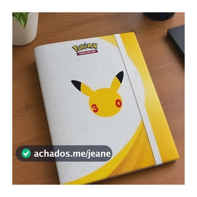 Pasta Avulsa Pokémon 30 Anos 3x3 Com Forro 396 Espaços Copag
