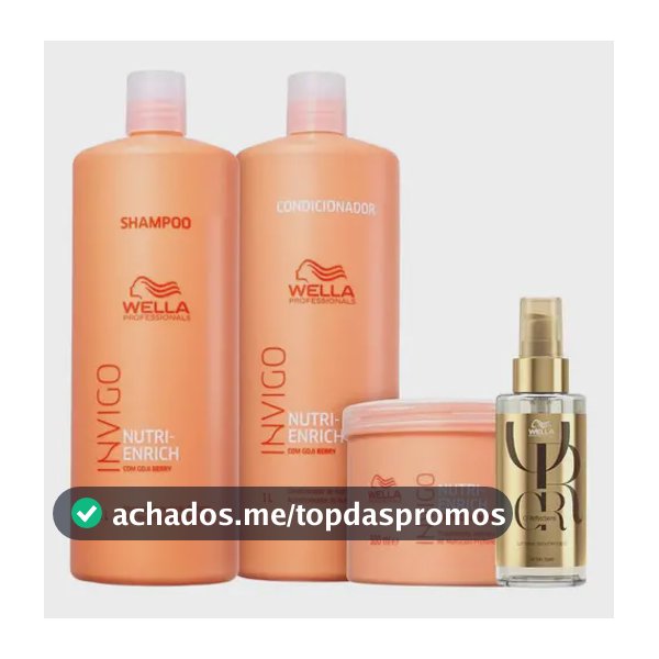 Kit Wella Professionals Invigo Nutri-Enrich + Oil Reflections
