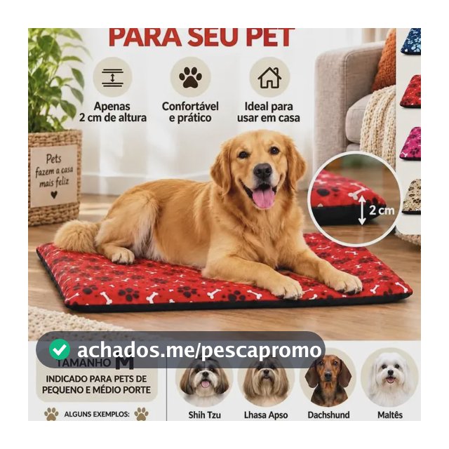 Caminha Pet Colchonete Slim Cachorro E Gato Modelo Simples
