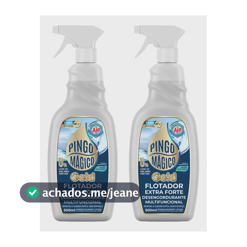 Pingo Mágico Gold Flotador Extra Forte 500ml - Kit 2