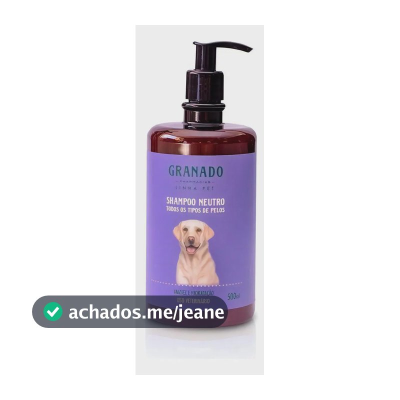 Shampoo Para Cachorro Granado Pet Neutro 500ml