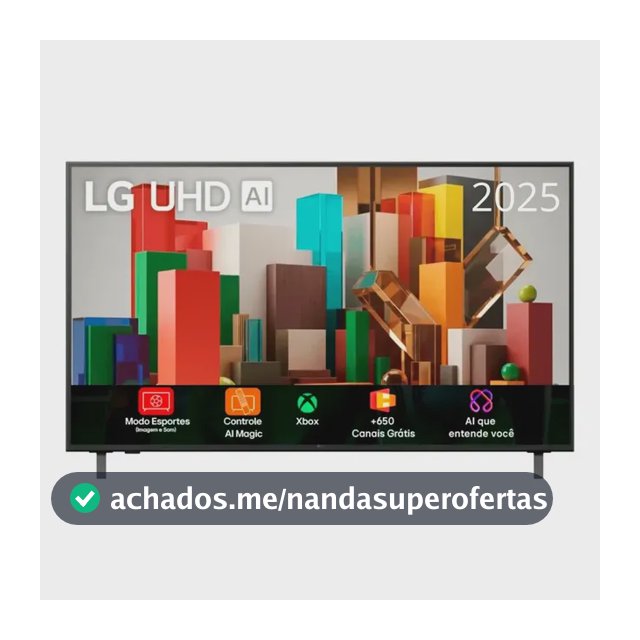 Smart TV Profissional 4K 43" LG UHD 43AU801 Processador α7 AI Ger8 Super Upscaling Google Cast Alexa Integrado Controle AI Smart Magic WebOS 25