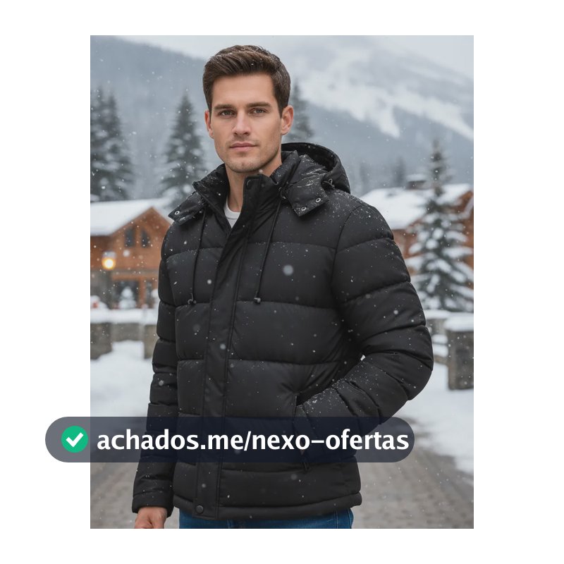 Jaqueta Bobojaco Casaco Forrado Impermeável Frio Neve Moto Preto M Liso