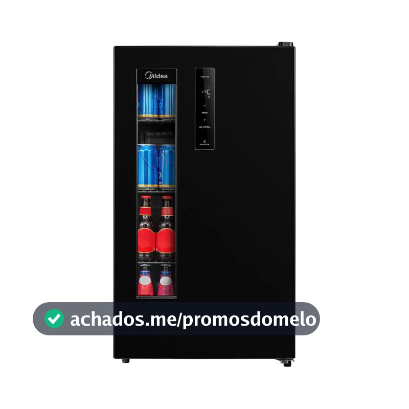 Cervejeira Preta Frost Free 82 Litros Midea Cor Preto