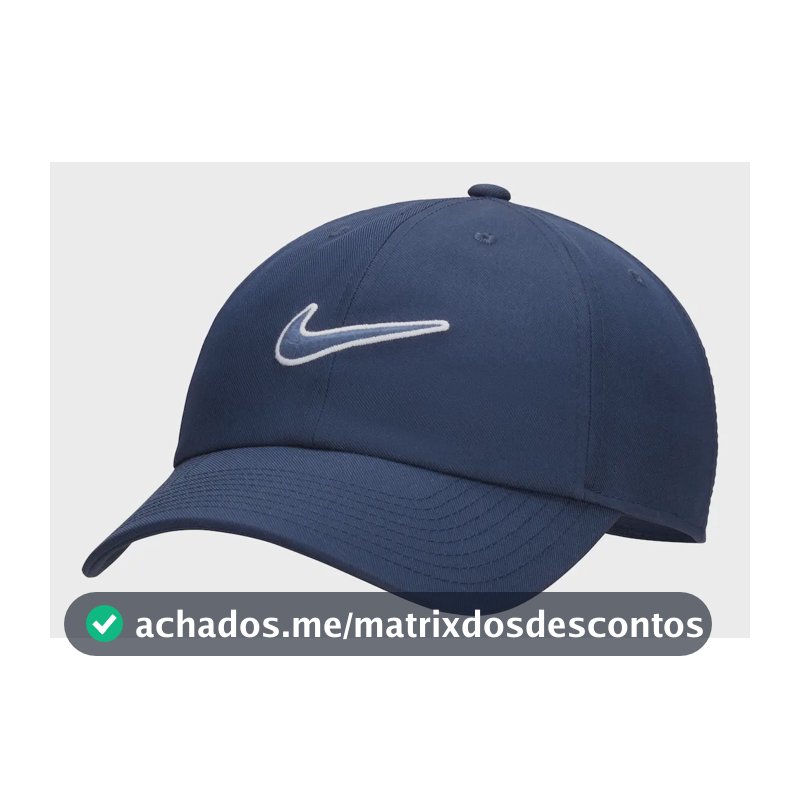 Boné Nike Club Swoosh Unissex Cor Azul-escuro Tamanho G/gg