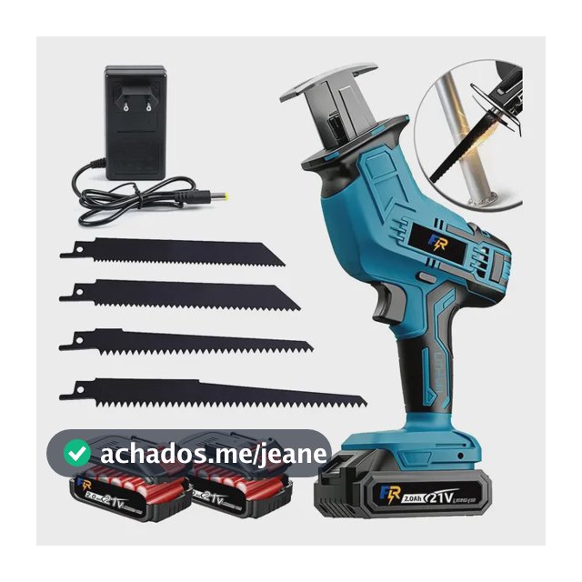 Serra Sabre Portátil Profissional Corte Carne Osso Elétrica 127/220v