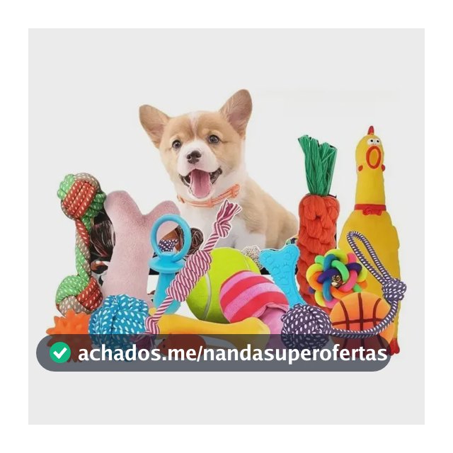 Kit 6 Brinquedos Mordedor Cachorro Filhote Anti Estress Pet