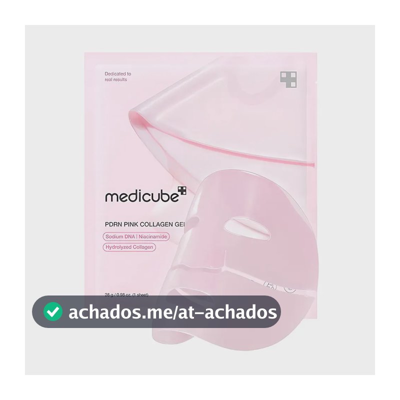 Máscara Facial em Gel Medicube PDRN Pink Colágeno para Elasticidade e Brilho da Pele