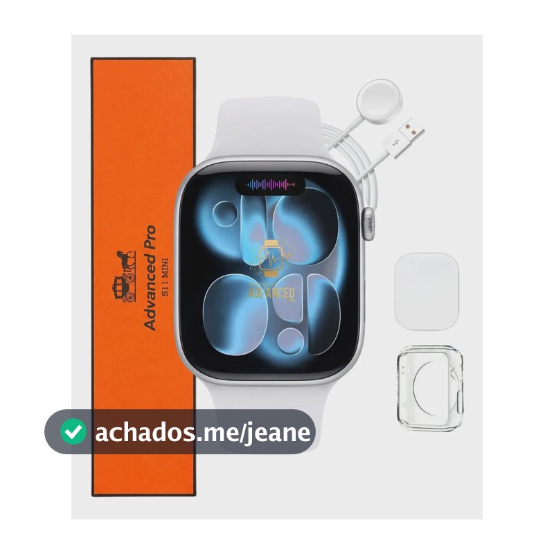 Relógio Microwear Smartwatch S11 Mini Series 11 42mm Whatsapp Gps Nfc 2026 Prateado SMARTWATCH ADVANCED PRO