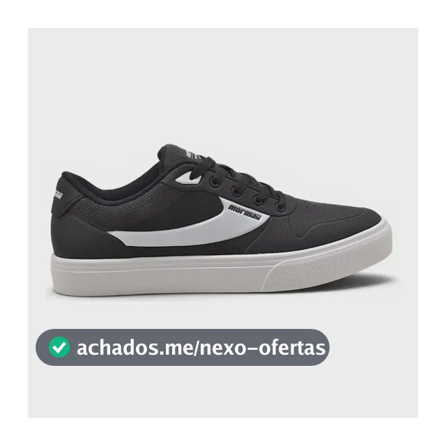 Tênis Mormaii Urban Versa Casual Confortável Masculino Black/white/white 44 Br