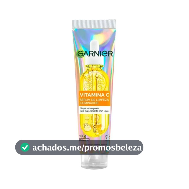 Garnier Sérum de Limpeza Facial Iluminador com Vitamina C, Antimarcas, Pele normal a oleosa, Serumnete 100G