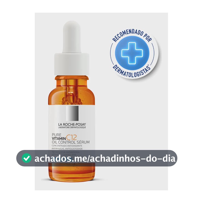 Sérum Facial Vitamina C Antioleosidade Pure Vitamin C12 La Roche-Posay 15ml