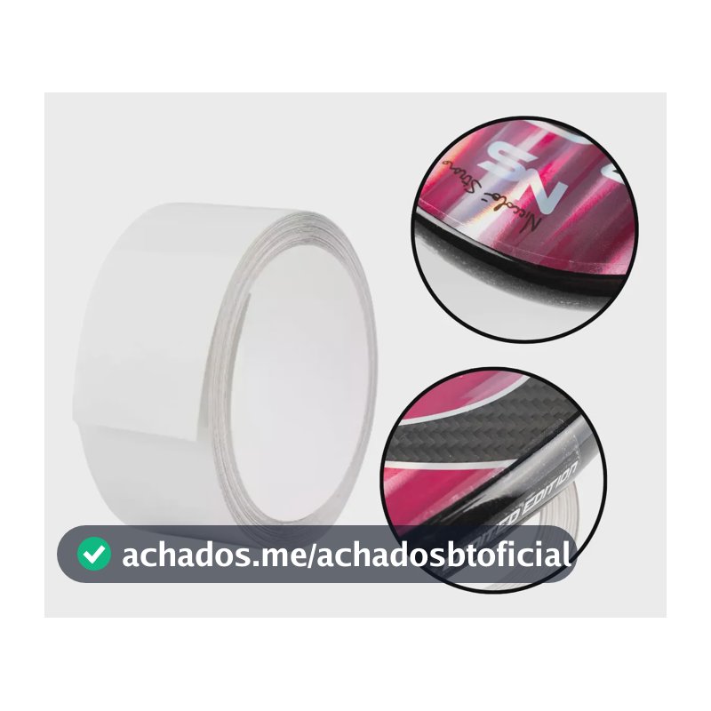 Fita Transparente Protetor Raquete Beach Tennis  Rolo3cmx5m