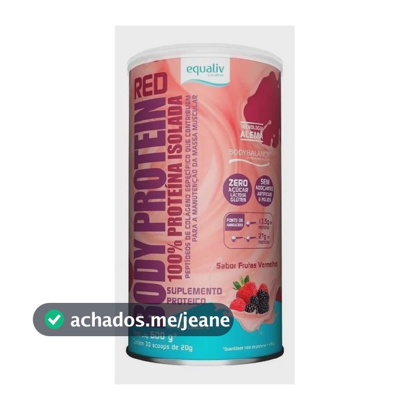 Body Protein 100% Proteína Isolada Lata 600g - Equaliv