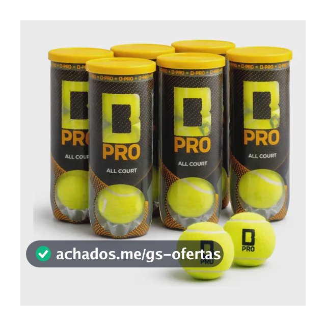 Bola De Tênis Profissional All Court Kit 6 Tubos 18 Bolas