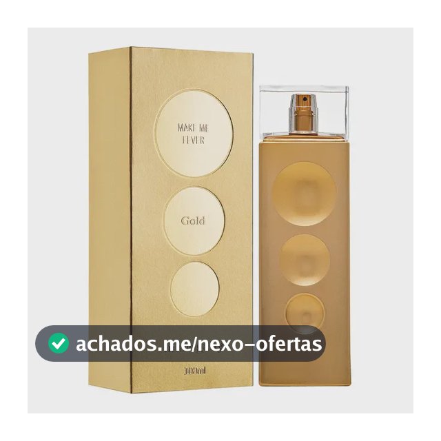 Fragrância Desodorante Corporal Make me Fever Gold 100 ml Mahogany