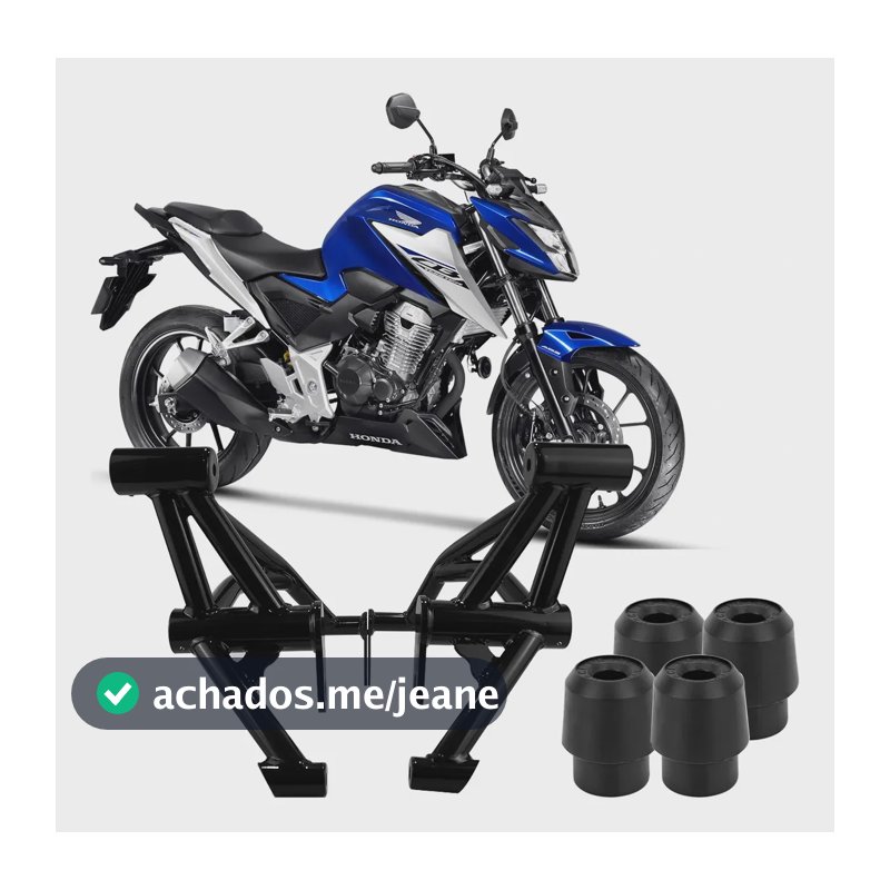 Protetor De Carenagem Stunt Race Cb300f Twister Preto Brilho