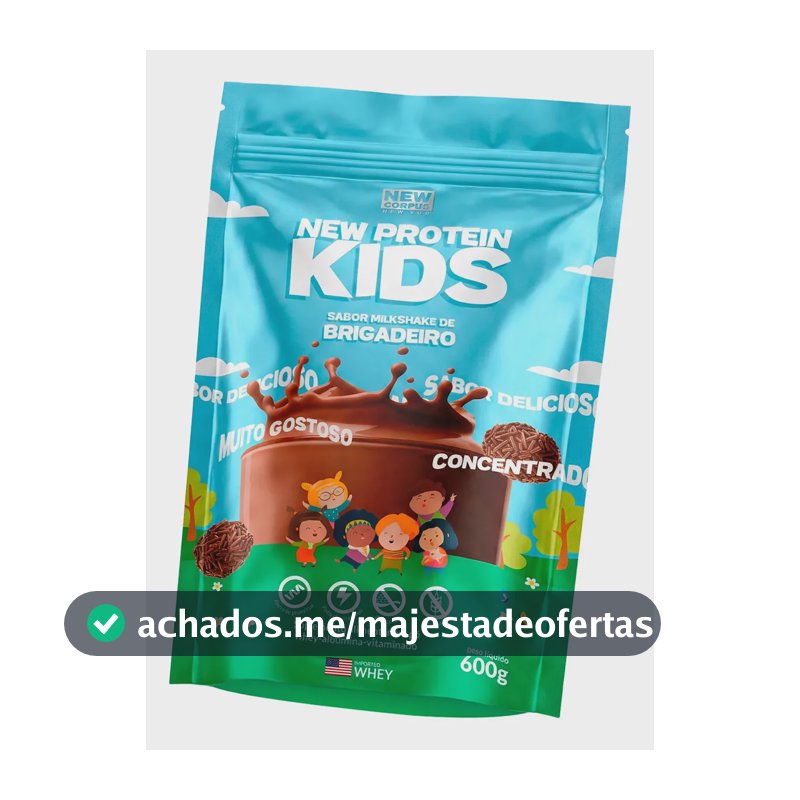 Whey New Protein Kids Sabor Brigadeiro 600g New Corpus Brigadeiro