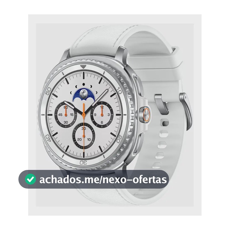 Samsung Galaxy Watch8 Classic Smartwatch 46mm LTE, Galaxy AI, Tela em Cristal de Safira Branco