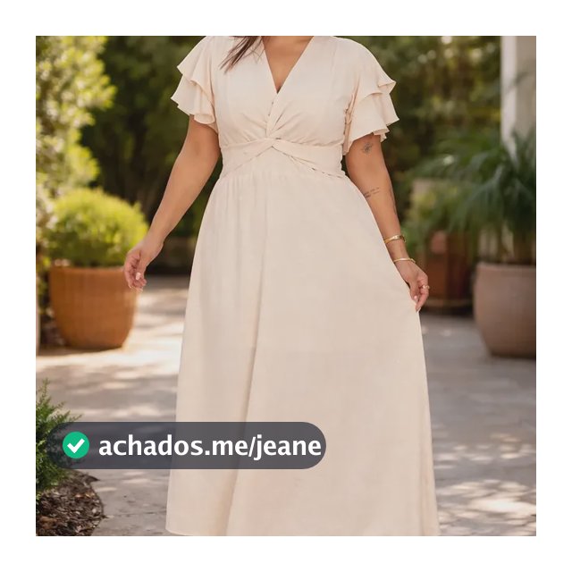Vestido Plus Size Longo Floral Decote V Cruzado Manga Babado