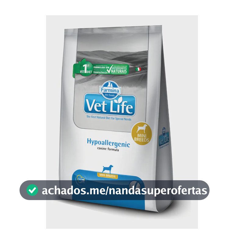 Ração Farmina Vet Life Hypoallergenic Raças Pequenas 2kg