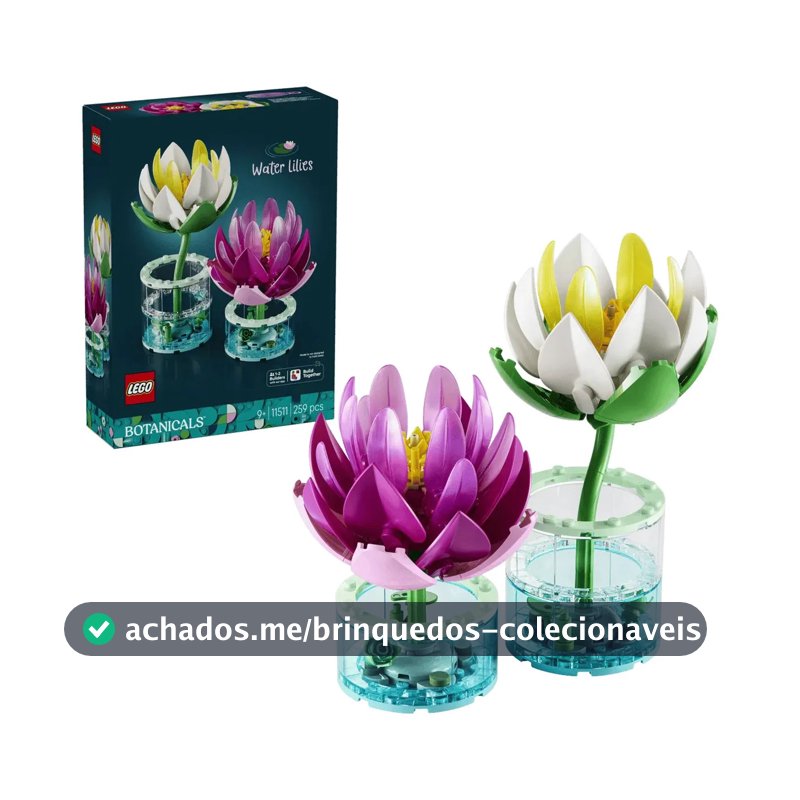 Lírios de água/nenúfares da Lego Botanicals 11511 259 Nenúfares